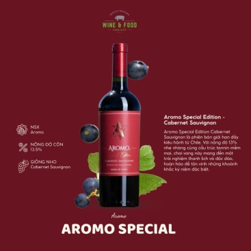 Rượu vang đỏ Aromo Special Edition - Cabernet Sauvignon (13%/Vol) 750ml (chile)