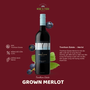 Rượu vang đỏ Trentham Estate – Merlot (13.5%) 750ml (Úc)