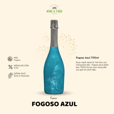 Rượu vang nổ trái cây Fogoso Azul Tây Ban Nha 750ml (Chai)