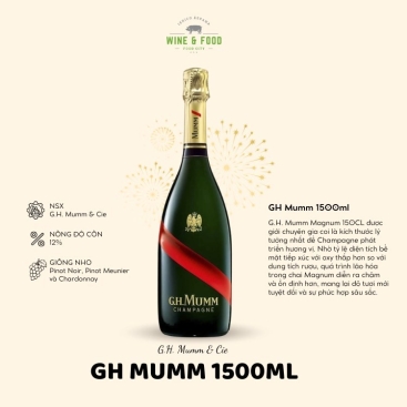 Rượu vang nổ Champagne GH Mumm 6X150CL 