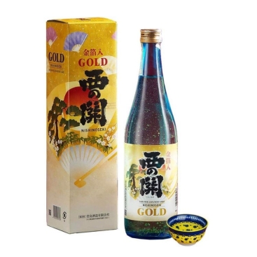Rượu sake vảy vàng Nishino Seki Gold Leaf 720ml