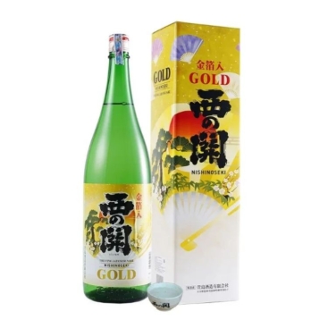 Rượu sake vảy vàng Nishino Seki Gold Leaf 1800ml