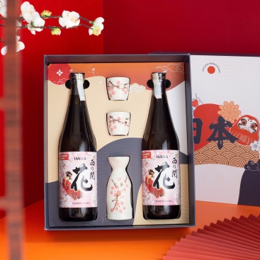 Hộp Quà Rượu Sake Nishi no Seki Hana 720ml - Daruma 