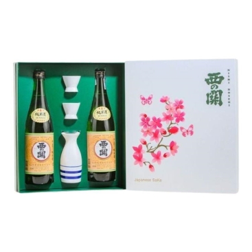 Quà Tết Rượu Sake Nishino Seki Junmaishu Hoa Anh Đào 720ml