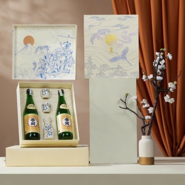 Hộp Quà Vạn Phúc Rượu Sake Nishino Seki Junmai 